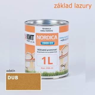 Teknos Nordica 2900-22 základ Dub 9009 na dřevo 1,00 L